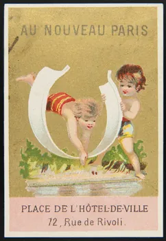 Mertens Léon carte réclame chromo Paris 1920 1995.1.998.24 Photo