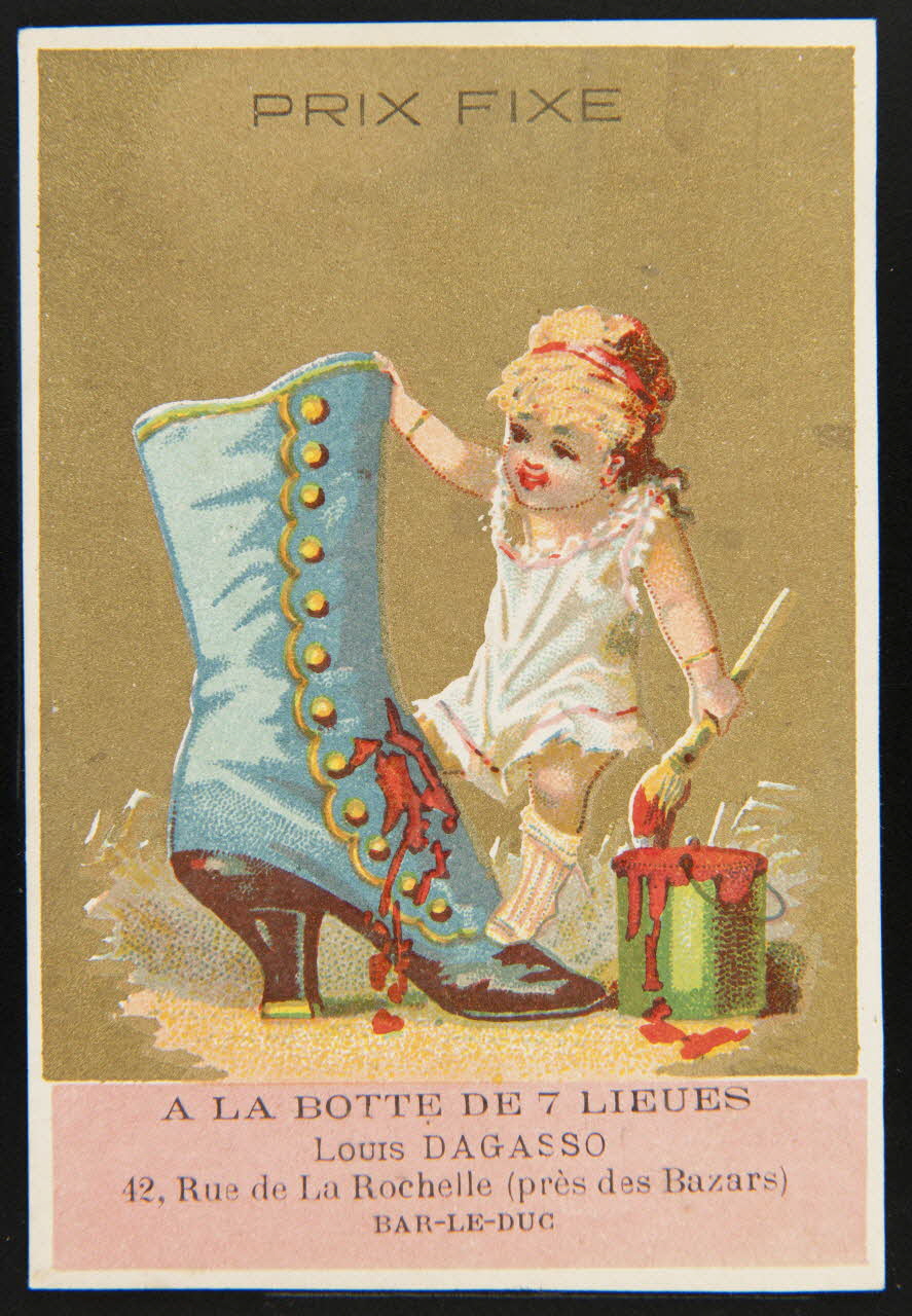 Lessertisseux carte réclame chromo Paris 1920 1995.1.998.3 Photo