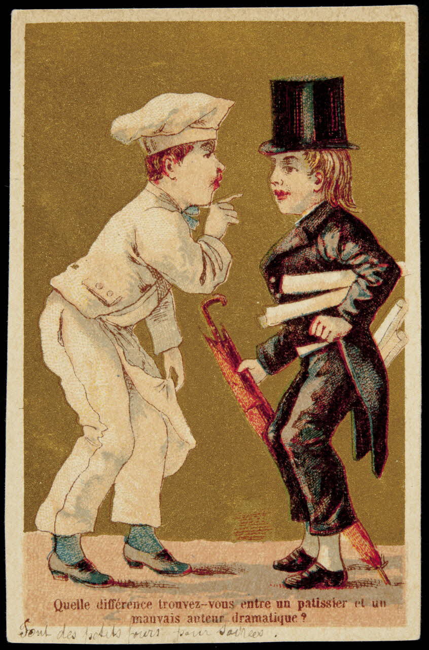 Imprimerie Dupuy Th. carte réclame chromo Paris 1920 1995.1.999.39 Photo