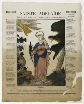 Feldtrappe Auguste Eleonord ; Moisand Antoine ; Dupont-Dio imagerie ancienne SAINTE ADELAIDE,  REINE D'ITALIE ET IMPERATRICE D'ALLEMAGNE. Beauvais 1826-1829 1995.14.19 Photo