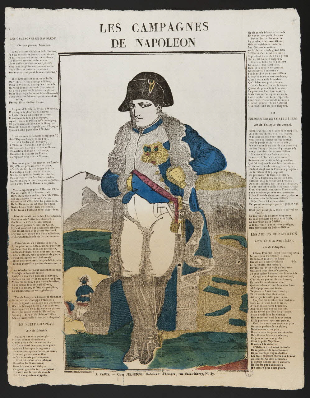 Julienne imagerie ancienne LES CAMPAGNES  DE NAPOLEON Paris 1830-1835 1995.14.33 Photo