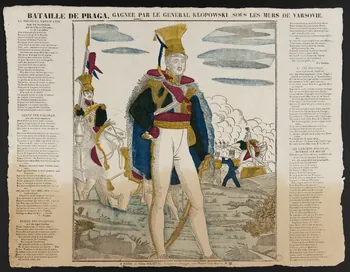 Julienne imagerie ancienne BATAILLE DE PRAGA, GAGNEE PAR LE GENERAL KLOPOWSKI, SOUS LES MURS DE VARSOVIE. France 1830-1835 1995.14.35 Photo