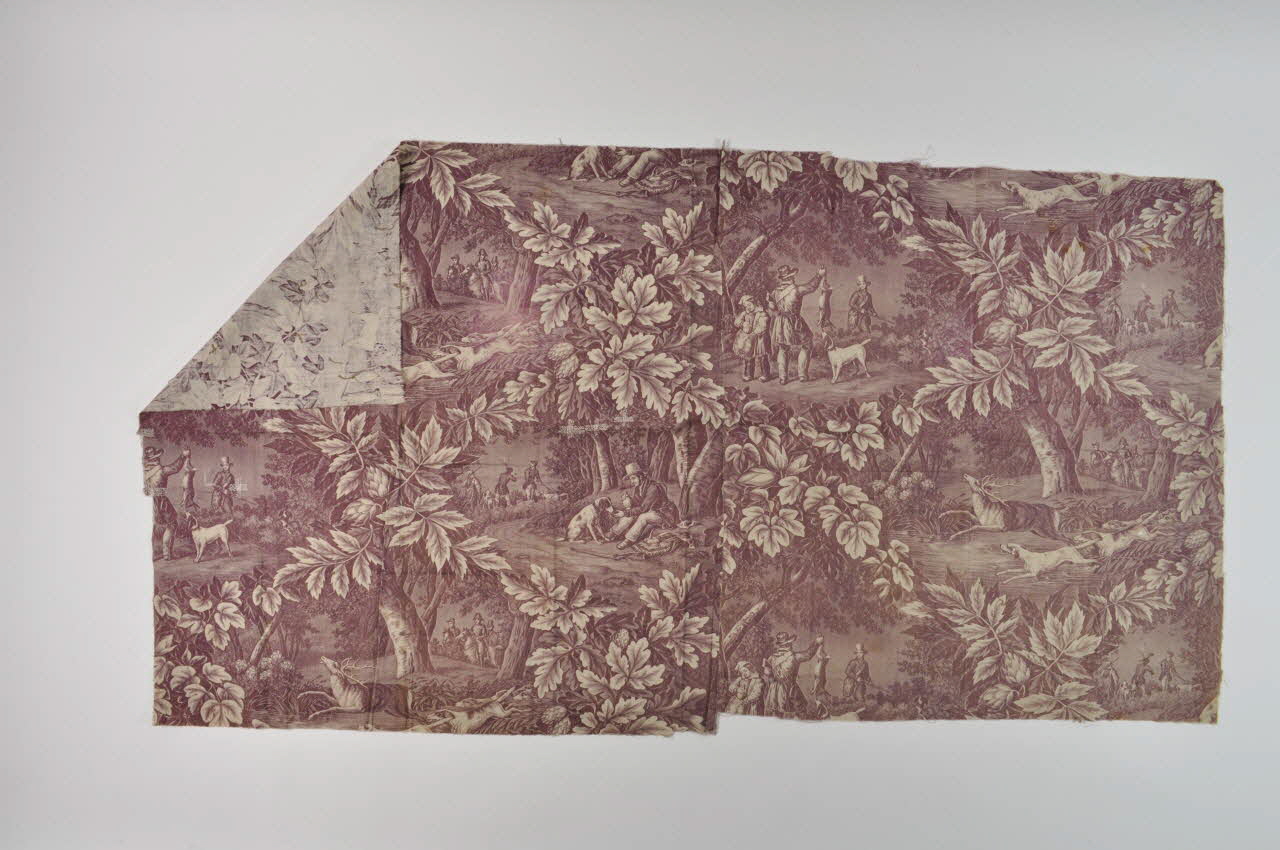 pièce de tissu Toile illustrée, scène de chasse 1967.119.452 Photo Mucem
