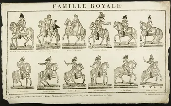 Henri Alexandre Joseph Martin-Delahaye ; Martin-Muiron (imprimeur)" estampe FAMILLE ROYALE Lille 1827-1833 2008.11.45 Photo