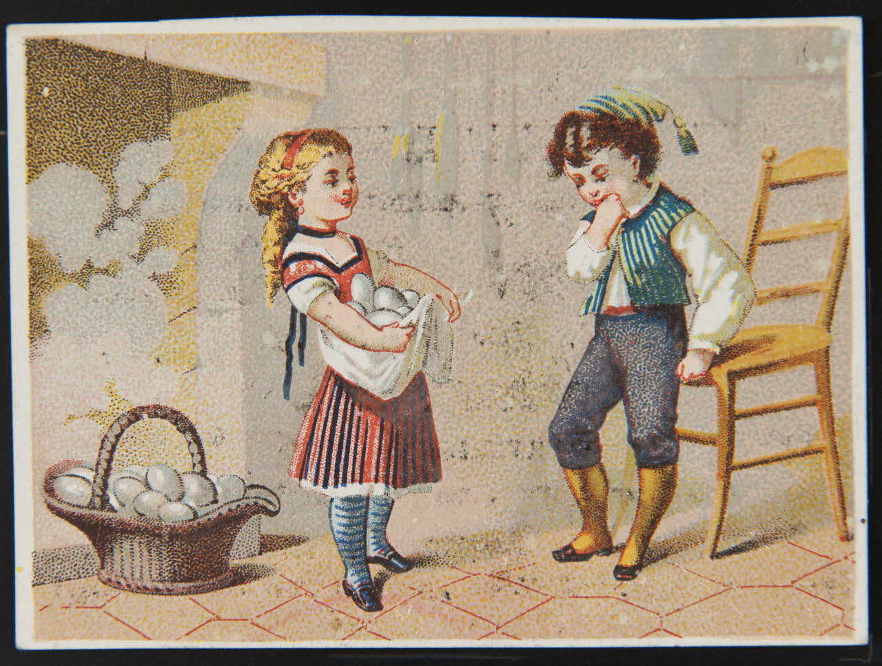 carte réclame chromo Paris 1870-1890 1996.40.1047.1 Photo