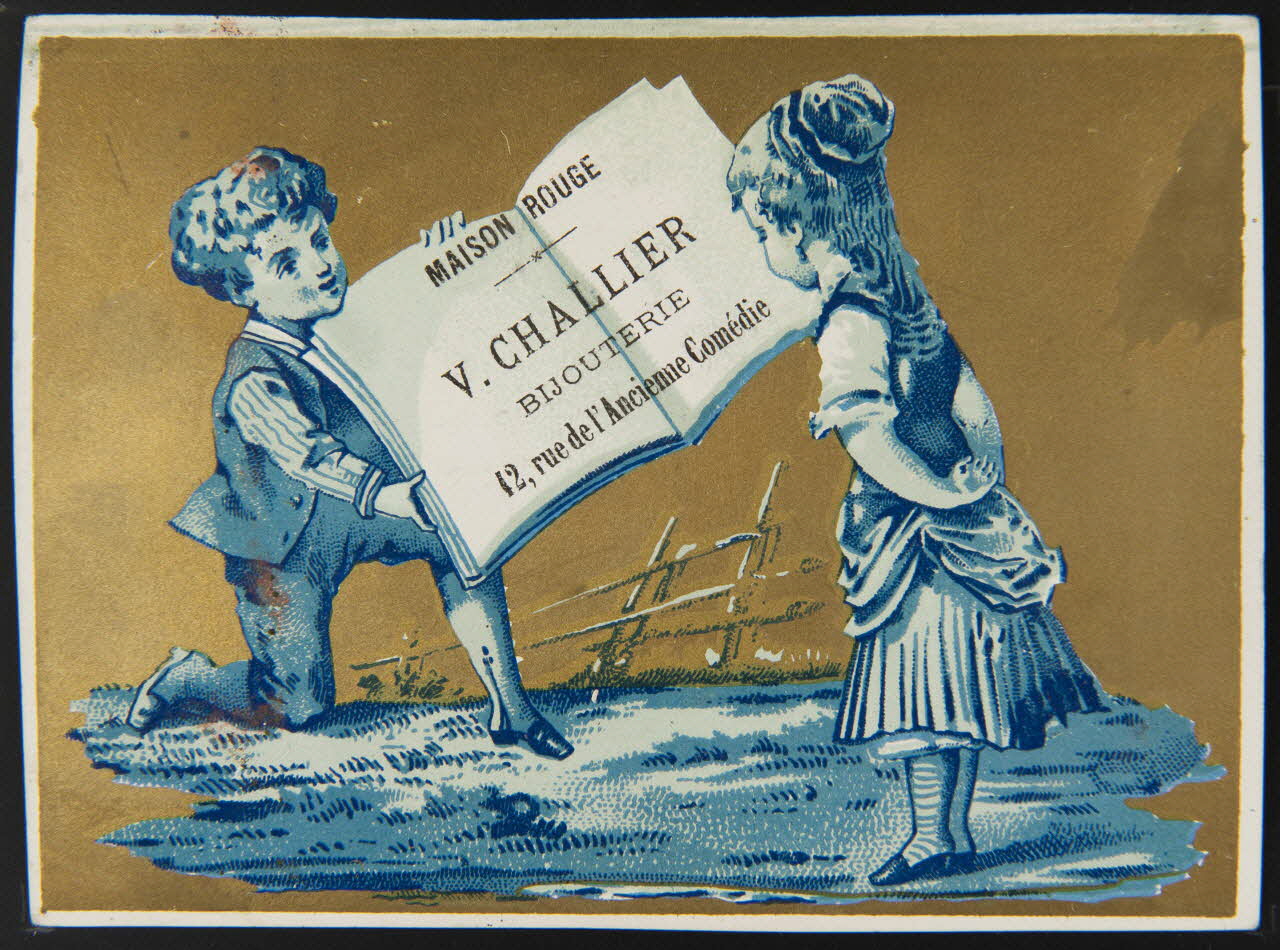 carte réclame chromo Paris 1870-1890 1996.40.1048.1 Photo