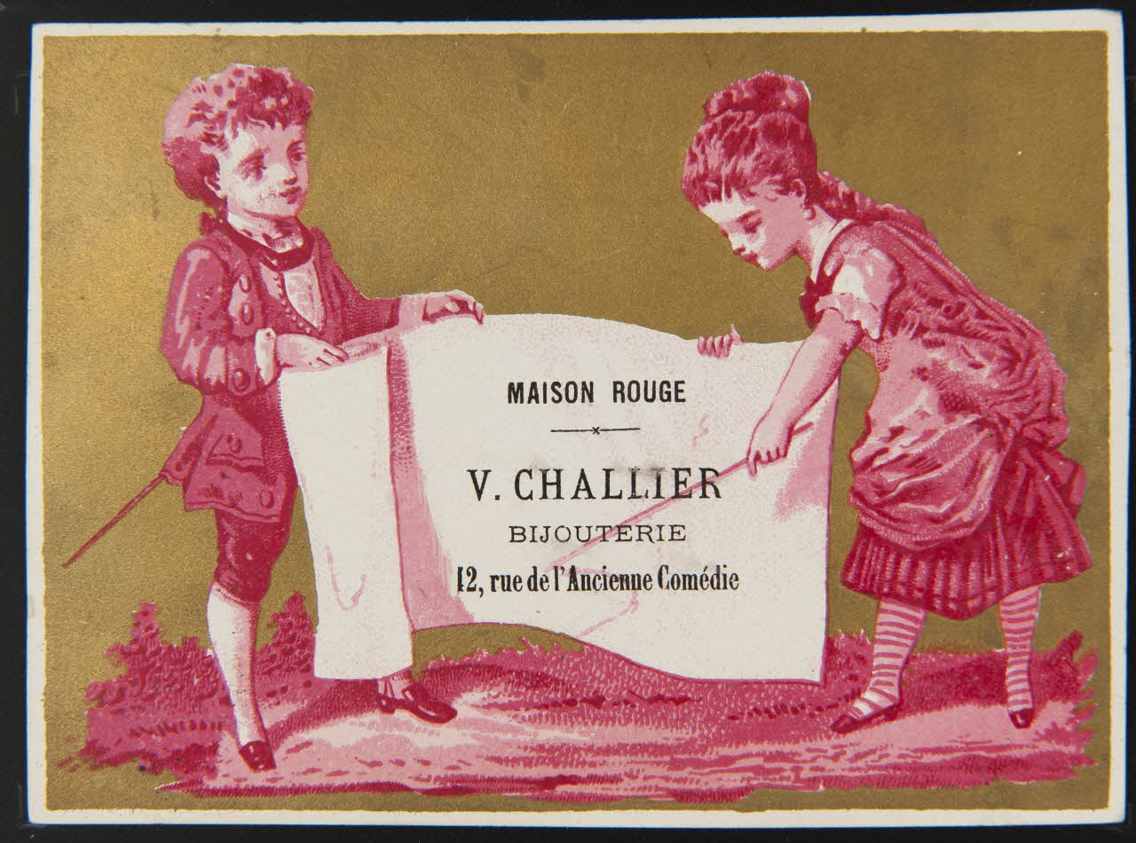 carte réclame chromo Paris 1870-1890 1996.40.1048.4 Photo