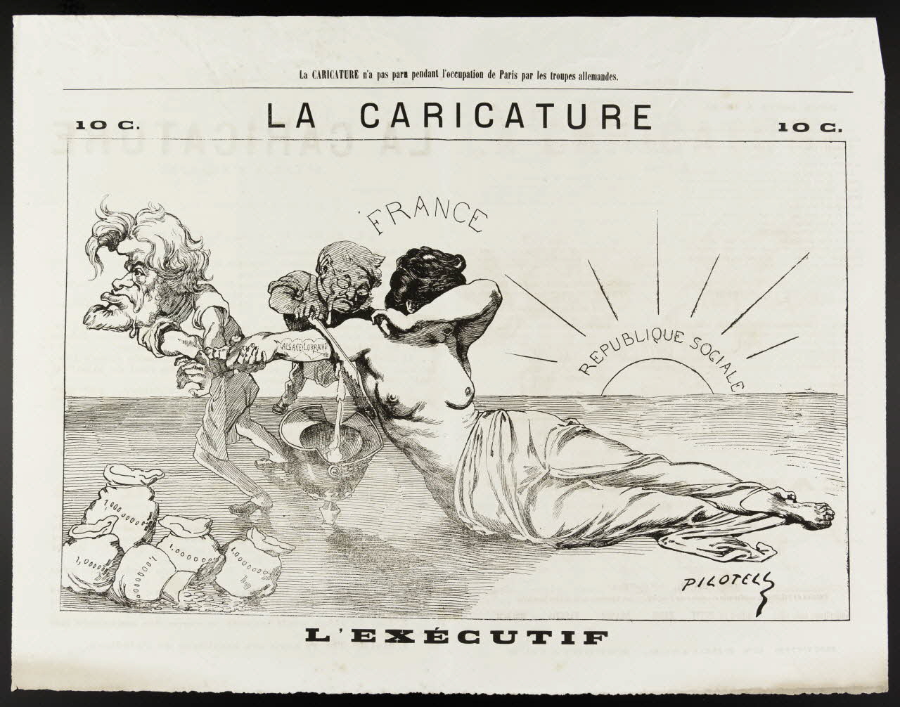 Pilotell ; Balitout ; Questroy (imprime caricature LA CARICATURE  L'EXECUTIF Paris 1871 1996.26.100 Photo