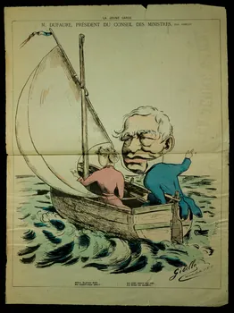 Gibello ; Dagé Louis ; Heymann S. ; Malvergne et Dubourg caricature LA JEUNE GARDE Paris 1877 1996.26.102 Photo