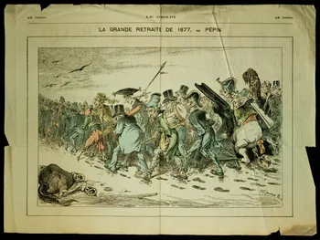 Pépin E. ; Madre ; Hugonis L. caricature LE GRELOT  LA GRANDE RETRAITE DE 1877, PAR PEPIN Paris 1877 1996.26.103  Photo