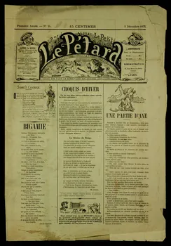 Alfred Le Petit ; Hugonis L. caricature Le Pétard Levallois-Perret 1877 1996.26.109  Photo