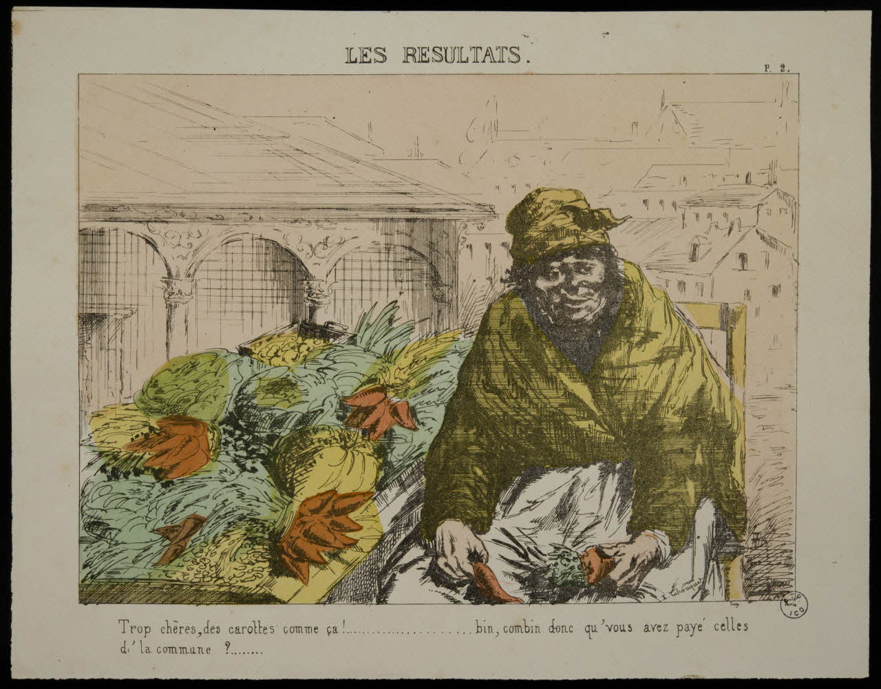 Chouquet L. ; Bonnaire caricature LES RESULTATS. Paris 1871 1996.26.21 Photo