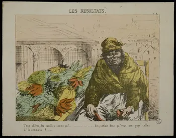 Chouquet L. ; Bonnaire caricature LES RESULTATS. Paris 1871 1996.26.21  Photo