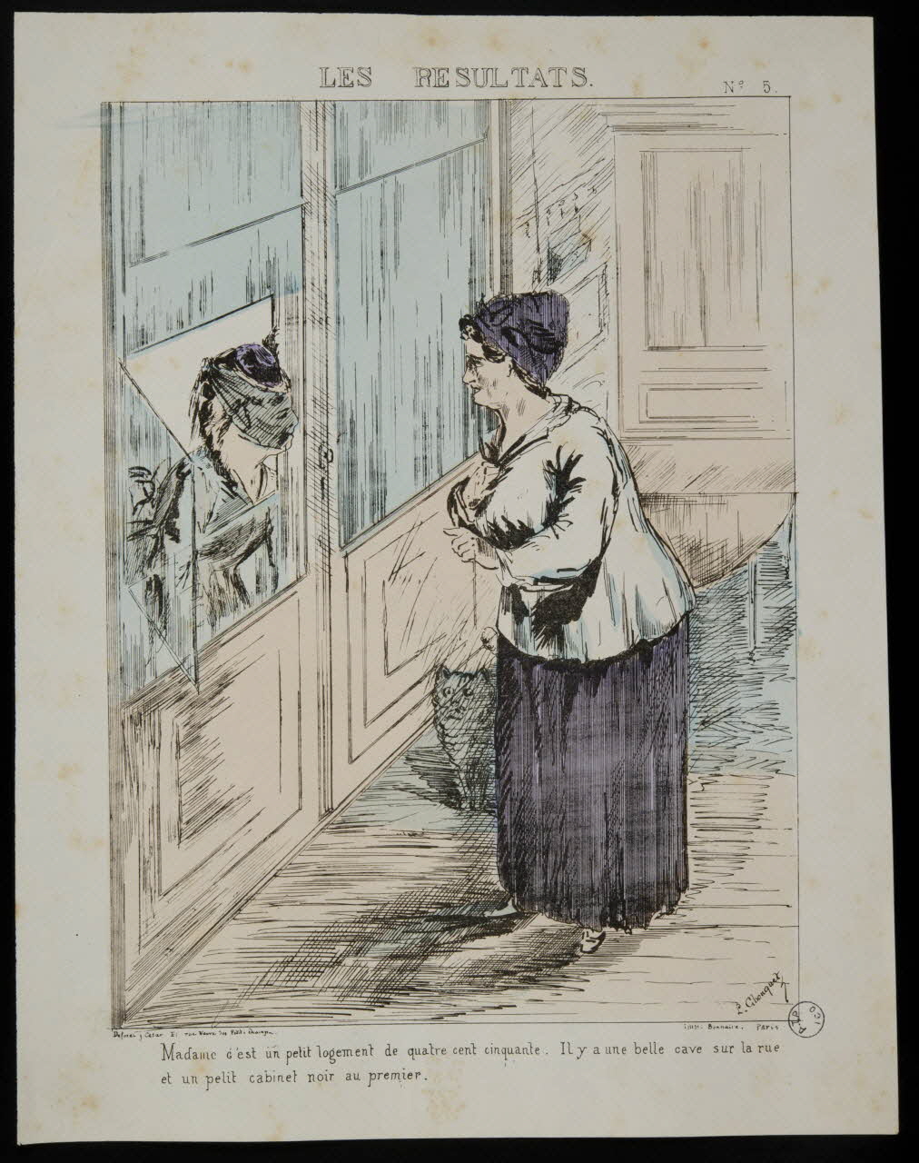 Chouquet L. ; Bonnaire caricature LES RESULTATS. Paris 1871 1996.26.23 Photo