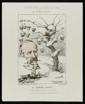 Alfred Le Petit ; Coulboeuf caricature LE GENERAL CHANZY. Paris 1871 1996.26.3 Photo