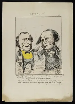 Bar G. ; Grognet ; Madre caricature ACTUALITE  N° 65 Paris 1871 1996.26.36 Photo