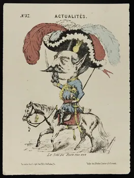 Renard E. ; Grognet ; Madre caricature N° 37  ACTUALITES  Le SIRE DE FISCH-TON-KAN Paris 1870 1996.26.38 Photo