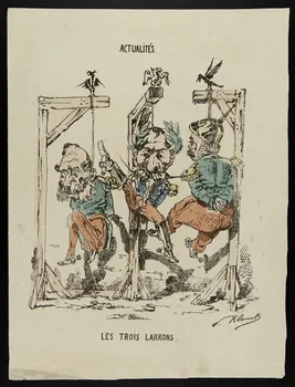 Klenck V. caricature ACTUALITES.  LES TROIS LARRONS. 1870-1871 1996.26.48 Photo