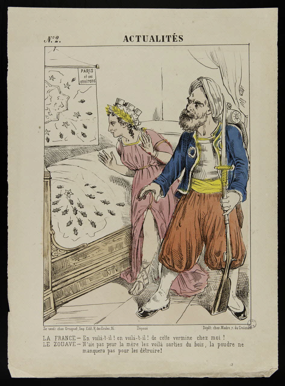 Grognet ; Madre caricature N°. 2.  ACTUALITES Paris 1870-1871 1996.26.49 Photo