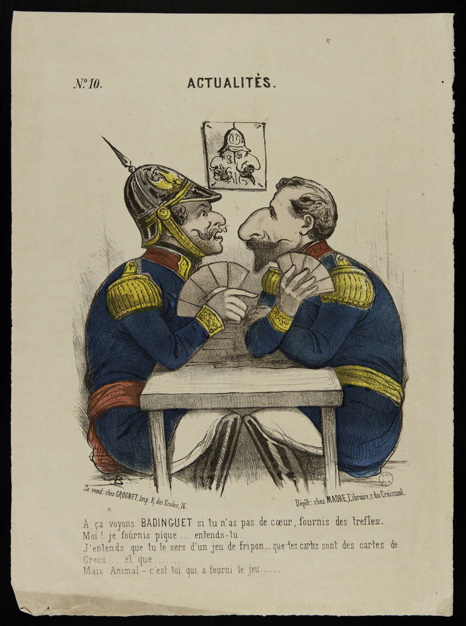 Grognet ; Madre caricature N° 10  ACTUALITES. Paris 1870-1871 1996.26.52 Photo