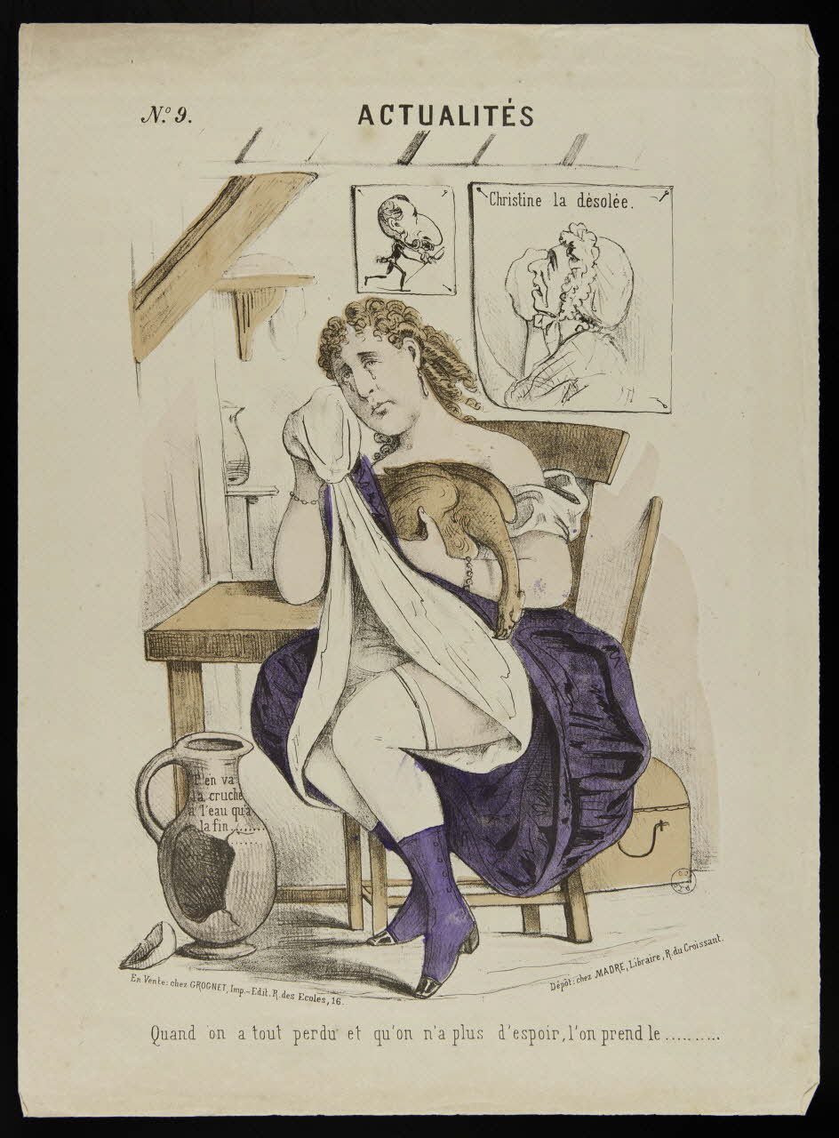 Grognet ; Madre caricature N° 9  ACTUALITES Paris 1870-1871 1996.26.53 Photo