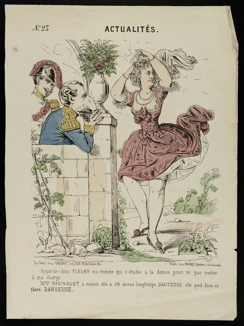 Grognet ; Madre caricature N° 23  ACTUALITES. Paris 1870-1871 1996.26.56 Photo