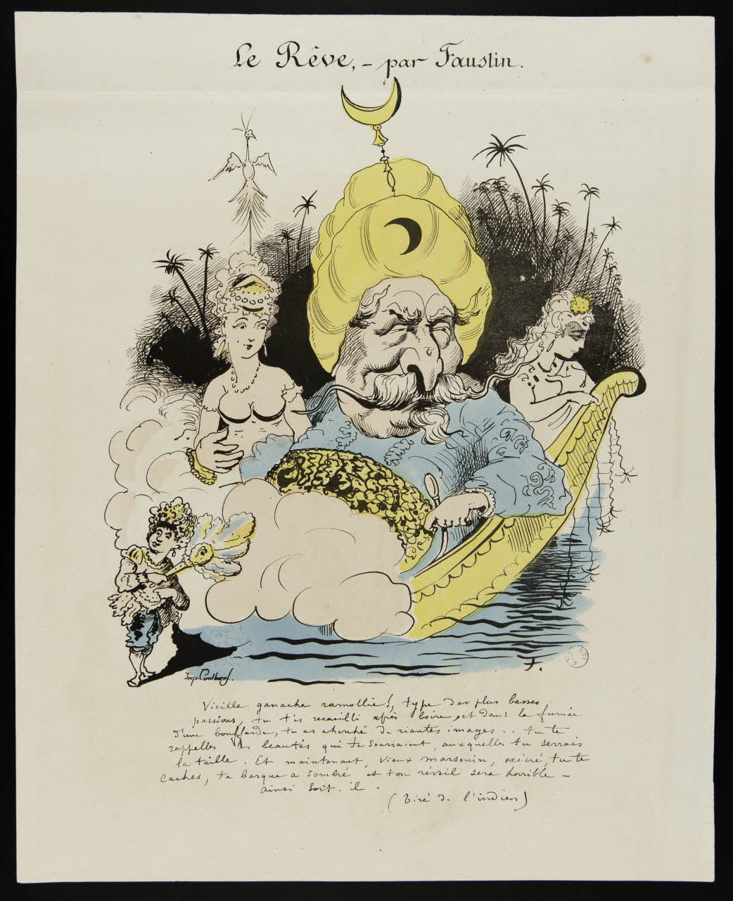Faustin ; Coulbeuf caricature Le Rêve, - par Faustin. Paris 1870-1871 1996.26.61 Photo