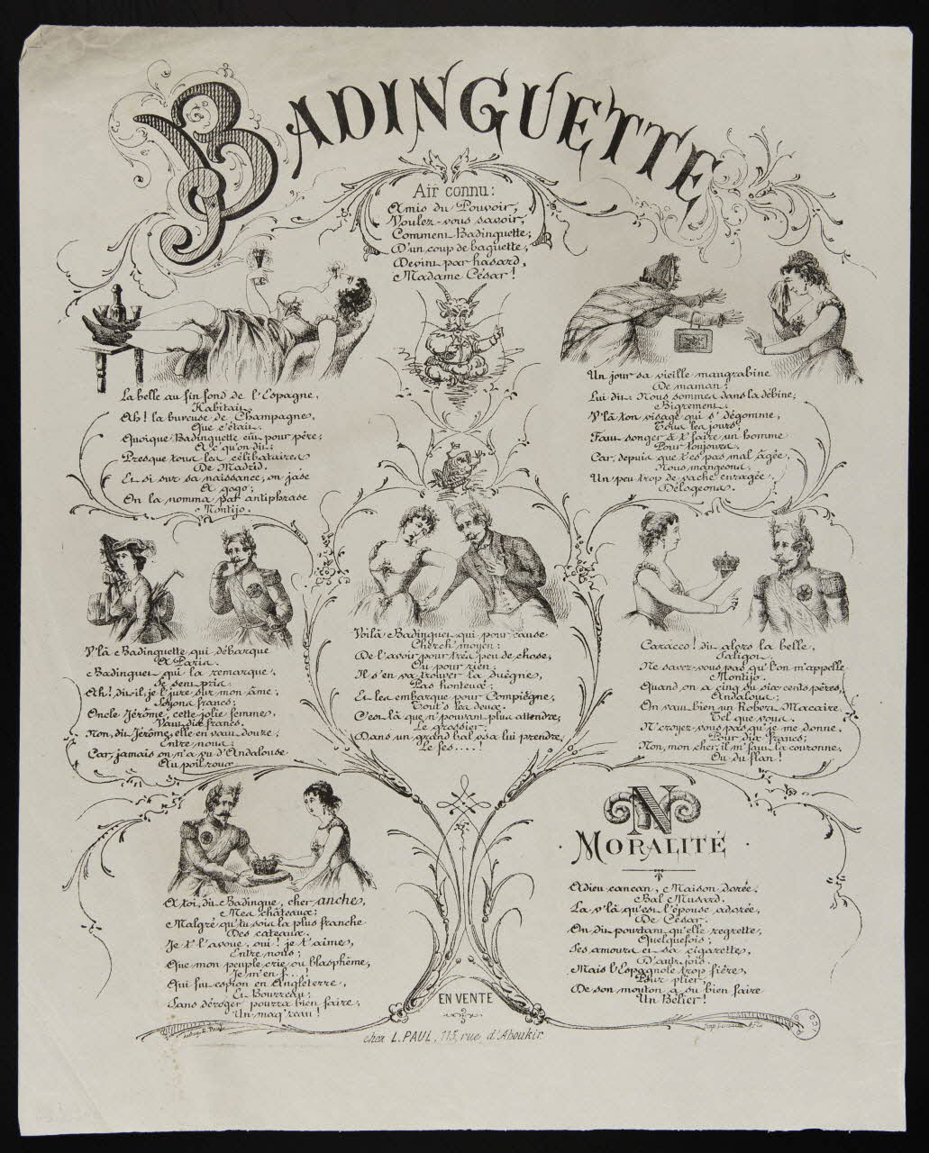 Paul L. caricature BADINGUETTE 1870-1871 1996.26.64 Photo