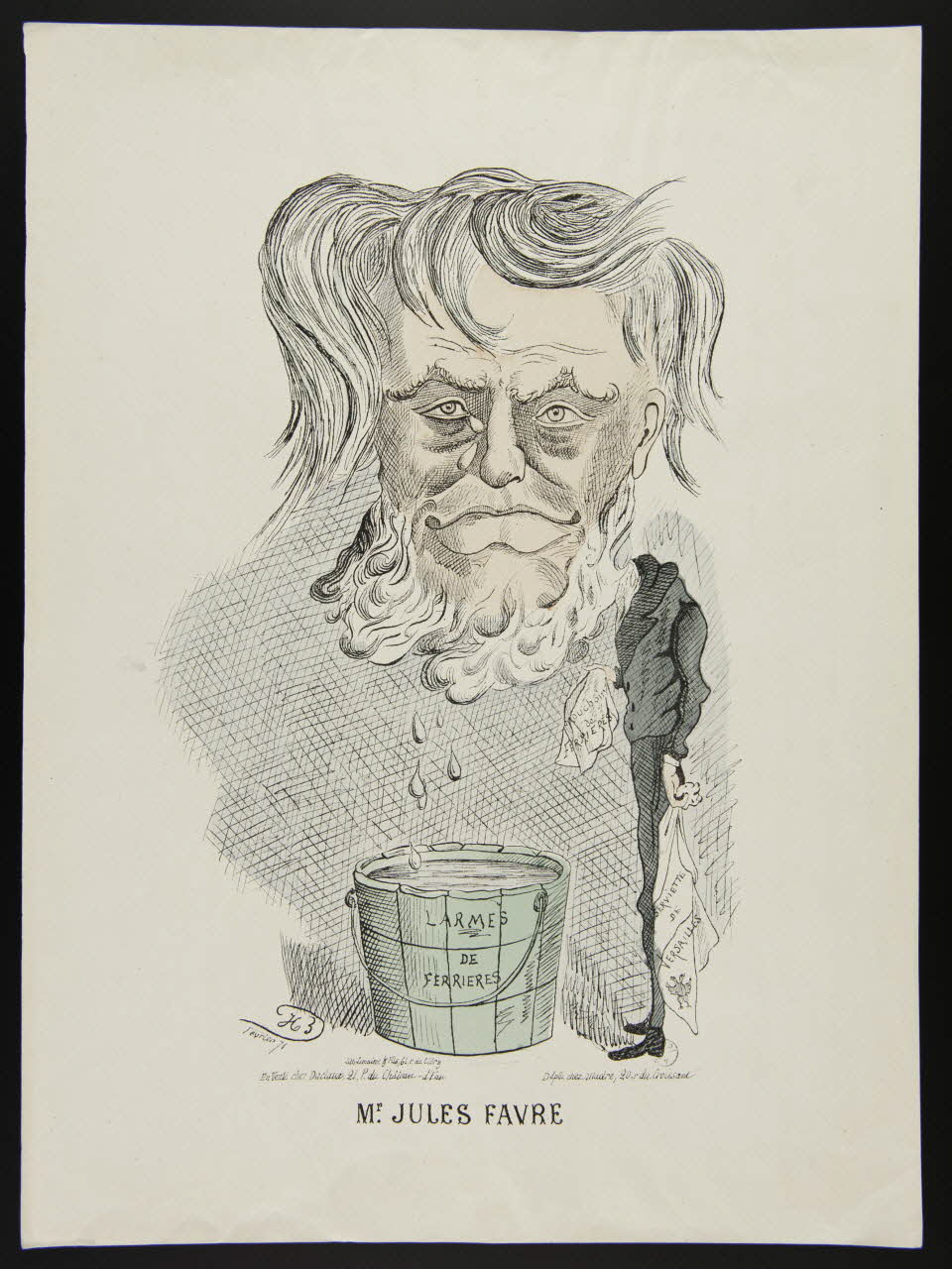 Duclaux ; Madre caricature Mr. JULES FAVRE Paris 1871 1996.26.69 Photo