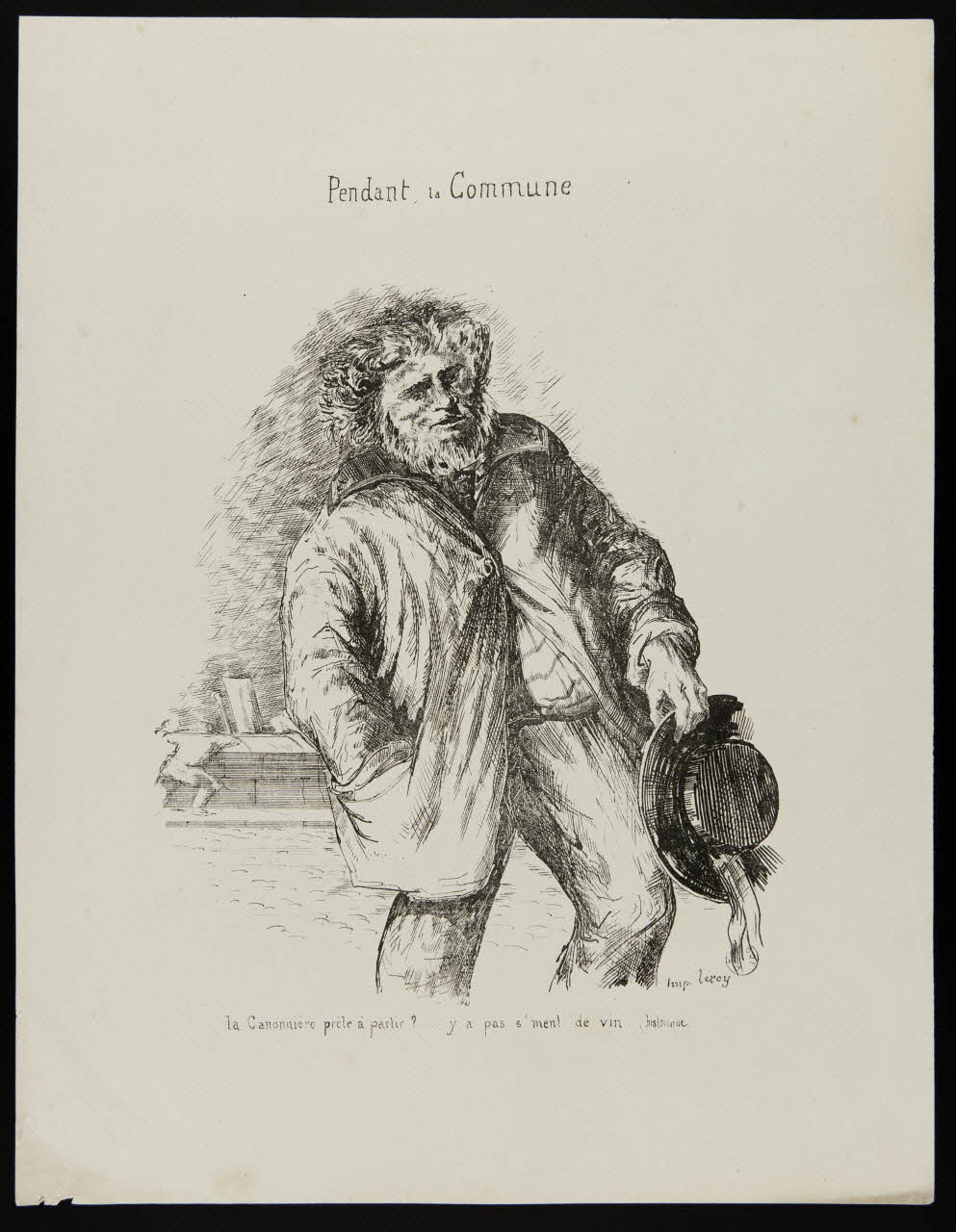 Leroy caricature Pendant la Commune Paris 1871 1996.26.78 Photo