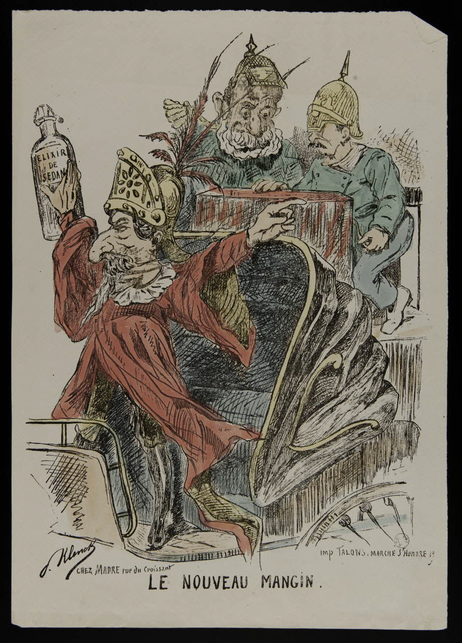 Klenck V. ; Madre ; Talons caricature LE NOUVEAU MANGIN. Paris 1870 1996.26.87 Photo