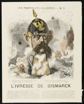 Saillant ; Balitout ; Questroy caricature LES PAMPHLETS ILLUSTRES - No 3  L'IVRESSE DE BISMARCK Paris 1870-1871 1996.26.97 Photo