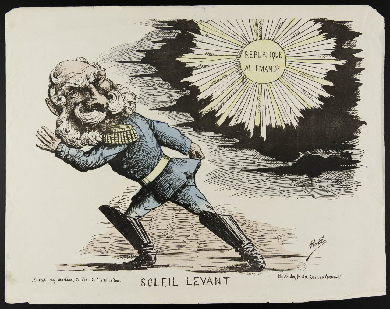 Duclaux ; Madre ; Coulboeuf caricature SOLEIL LEVANT Paris 1871 1996.26.99 Photo