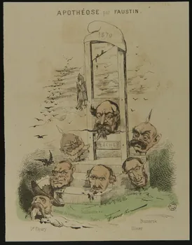 Faustin caricature APOTHEOSE par FAUSTIN Paris 1870 1996.4.10 Photo