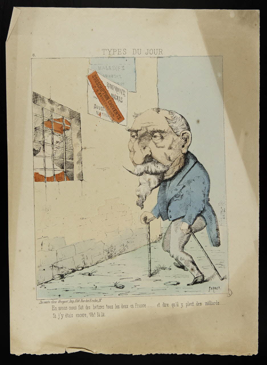 Farolet ; Grognet caricature TYPES DU JOUR  6. Paris 1866-1876 1996.4.17 Photo