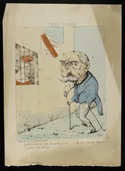 Farolet ; Grognet caricature TYPES DU JOUR  6. Paris 1866-1876 1996.4.17 Photo