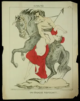 Faustin ; Talons caricature UN COSAQUE RAVISSANT!... Paris 1871 1996.4.20 Photo