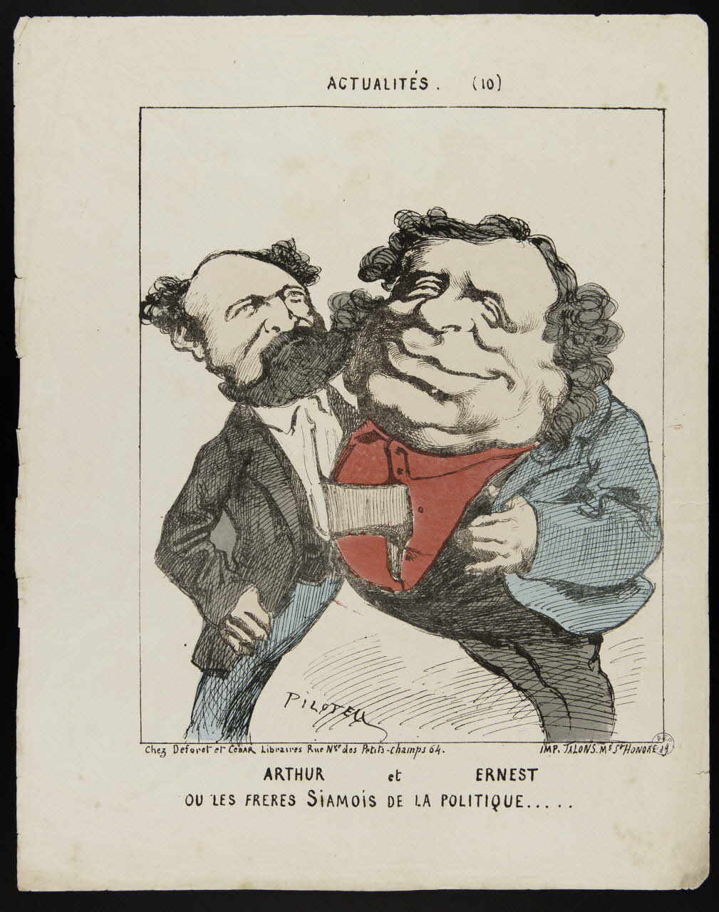 Pilotell ; Talons caricature ACTUALITES. (10) Paris 1871 1996.4.22 Photo