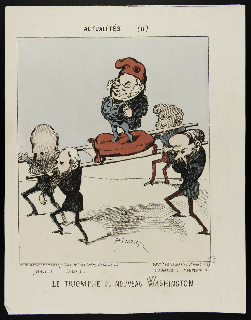 Pilotell ; Talons caricature ACTUALITES (11) Paris 1871 1996.4.23 Photo