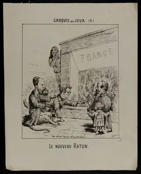 Telliap F. ; Talons caricature LE NOUVEAU RATON Paris 1871 1996.4.28 Photo