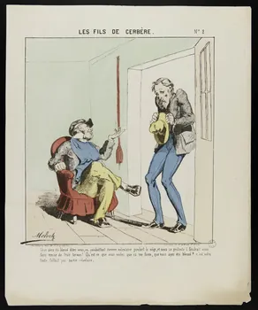 B. Moloch ; Talons caricature LES FILS DE CERBERE. N°2 Paris 1871 1996.4.31 Photo