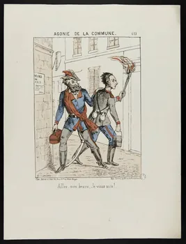 G. Muller ; Talons caricature AGONIE DE LA COMMUNE. (1) Paris 1871 1996.4.34 Photo