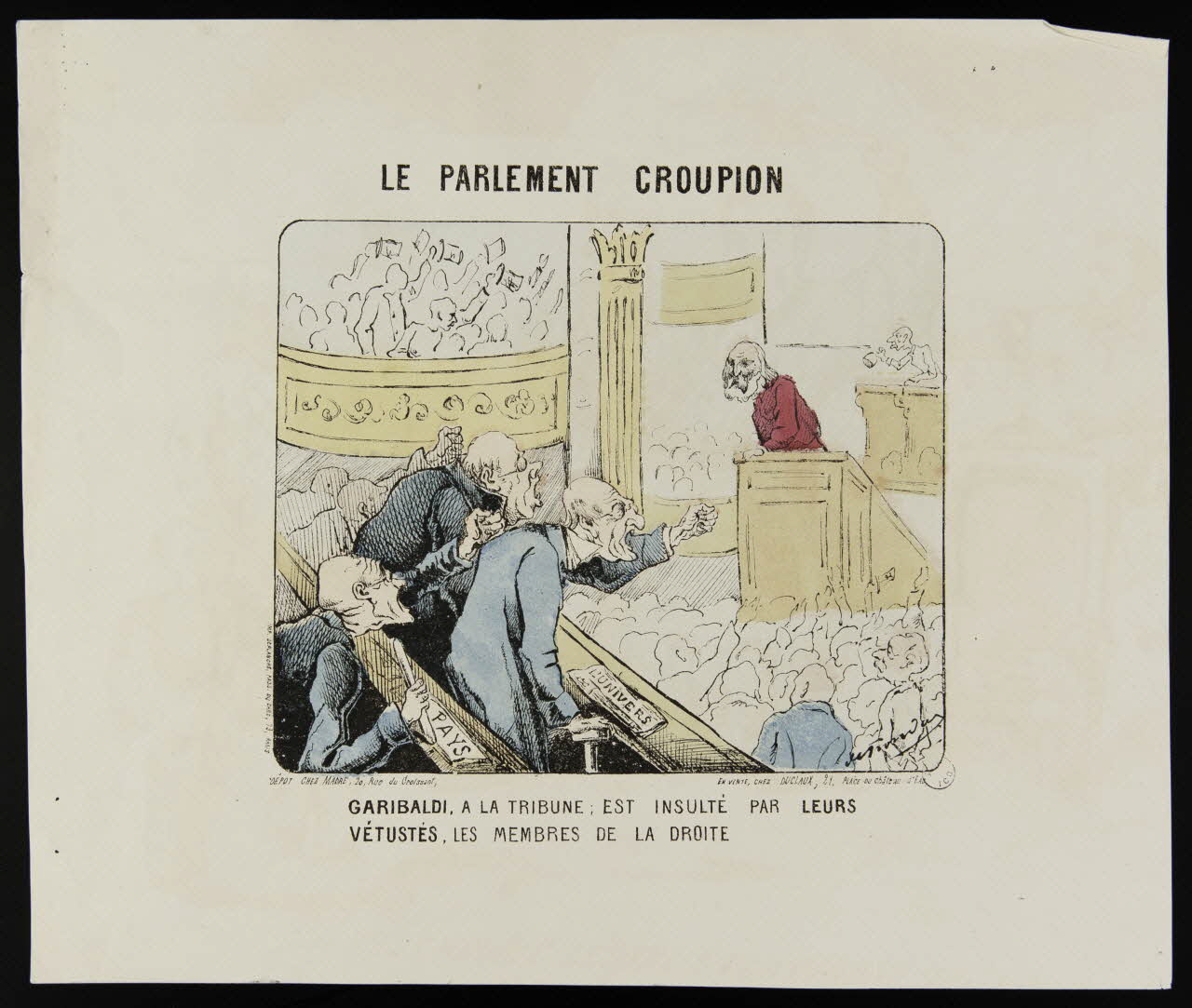 caricature LE PARLEMENT CROUPION 1996.4.47 Photo