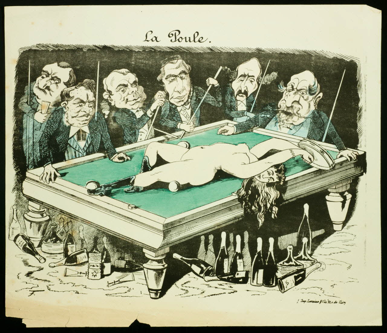 Lemoine caricature La Poule. Paris 1870 1996.4.5 Photo