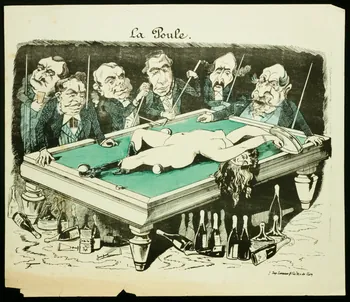 Lemoine caricature La Poule. Paris 1870 1996.4.5 Photo