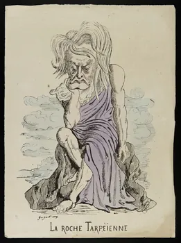 H.B. ; Grognet caricature LA ROCHE TARPEIENNE Paris 1871 1996.4.51 Photo