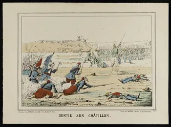 Morsabeau ; Grognet ; Madre caricature SORTIE SUR CHÂTILLON. Paris 1870 1996.4.53 Photo