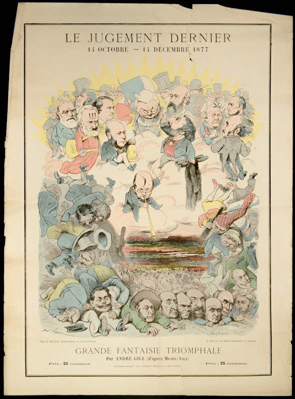 Yves et Barret ; Debons F. ; Fenoux H. caricature LE JUGEMENT DERNIER Paris 1877 1996.4.70 Photo