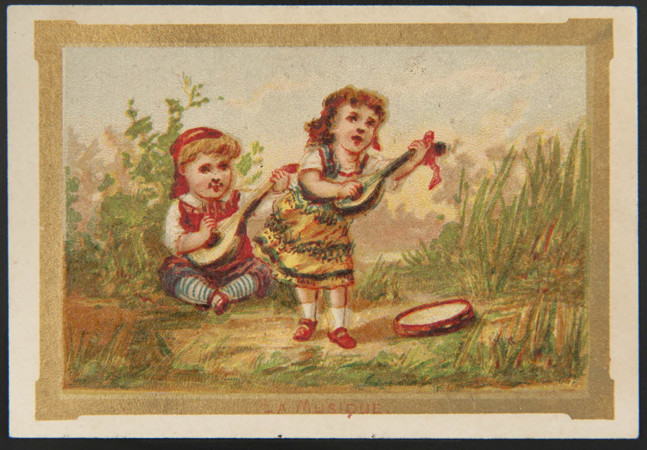 carte réclame chromo Paris 1880-1920 1996.40.1014.5 Photo