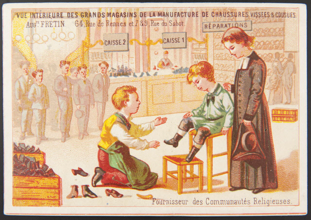 Herbemont carte réclame chromo Paris 1880-1920 1996.40.1018.2 Photo